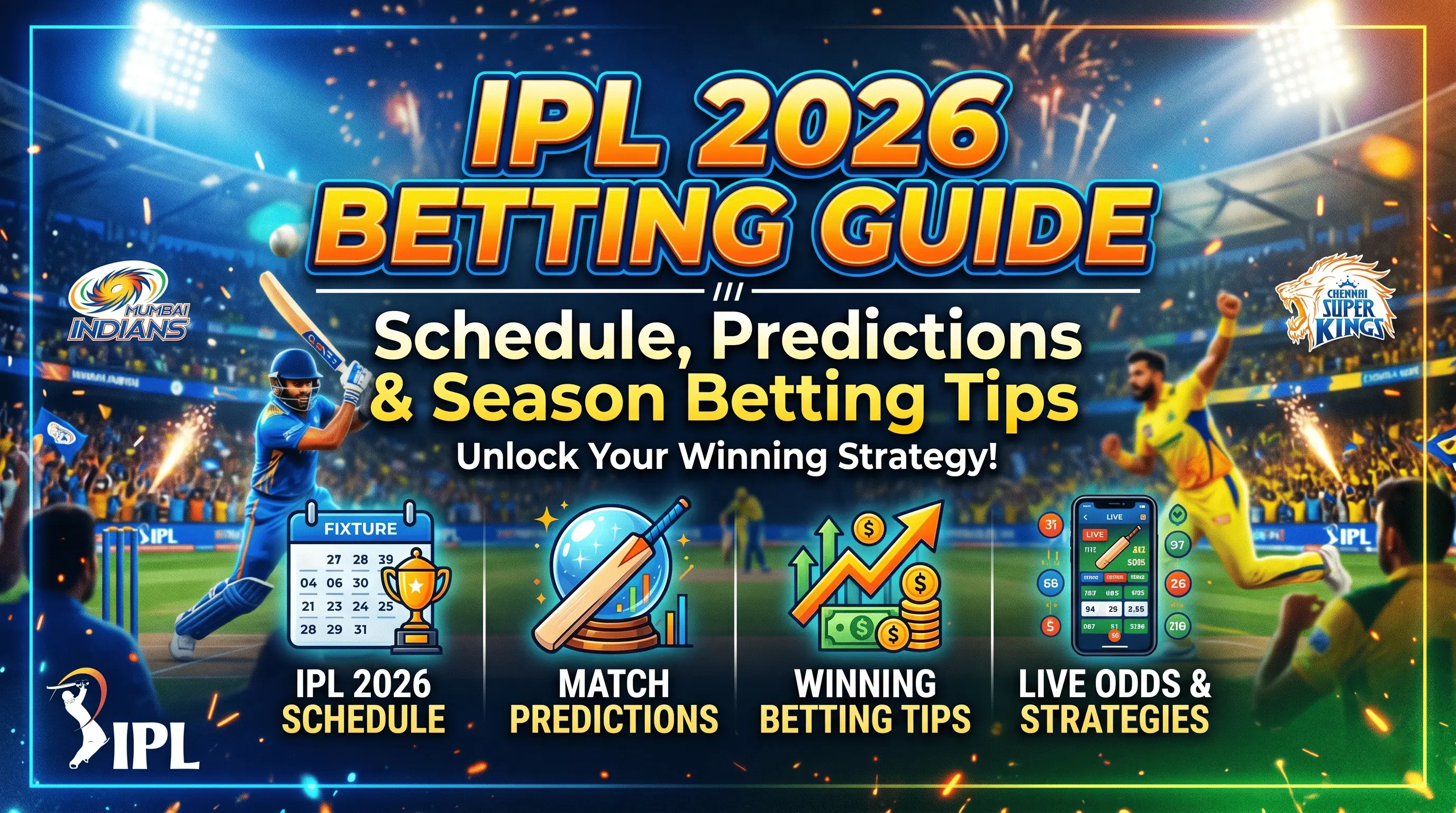 IPL 2026 betting guide schedule predictions and tips